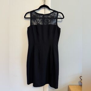 Donna Rico Elegant Black Lace Dress size 4 petite